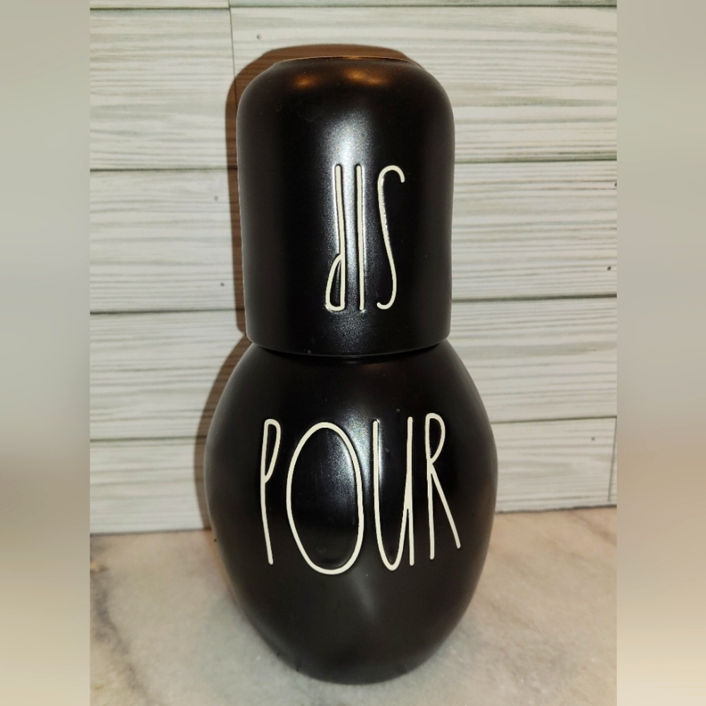 Rae Dunn Black Carafe